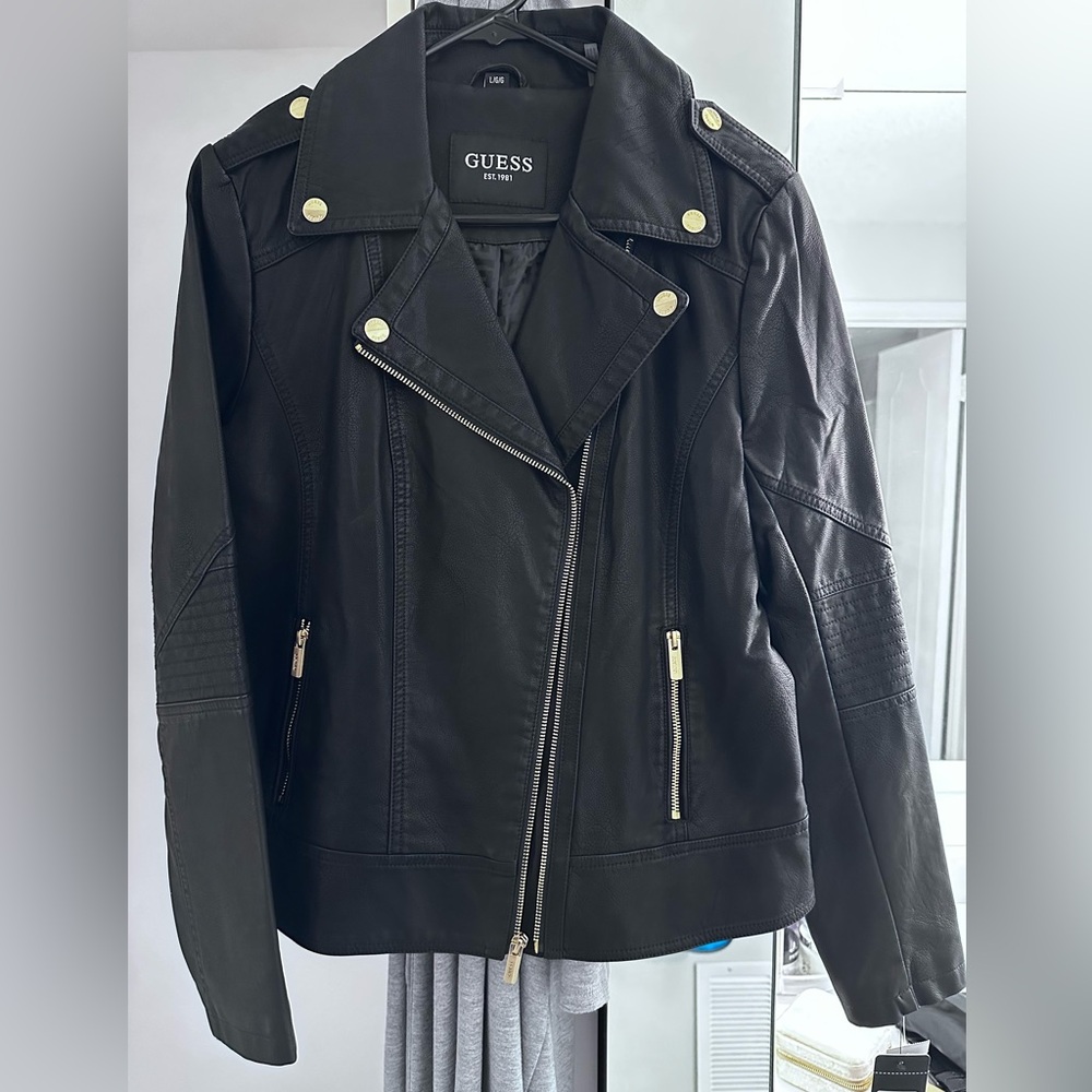 NWT Guess Faux Leather Jacket